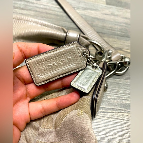 COACH Kristin Op Art Sateen Hobo Purse - Picture 3 of 8